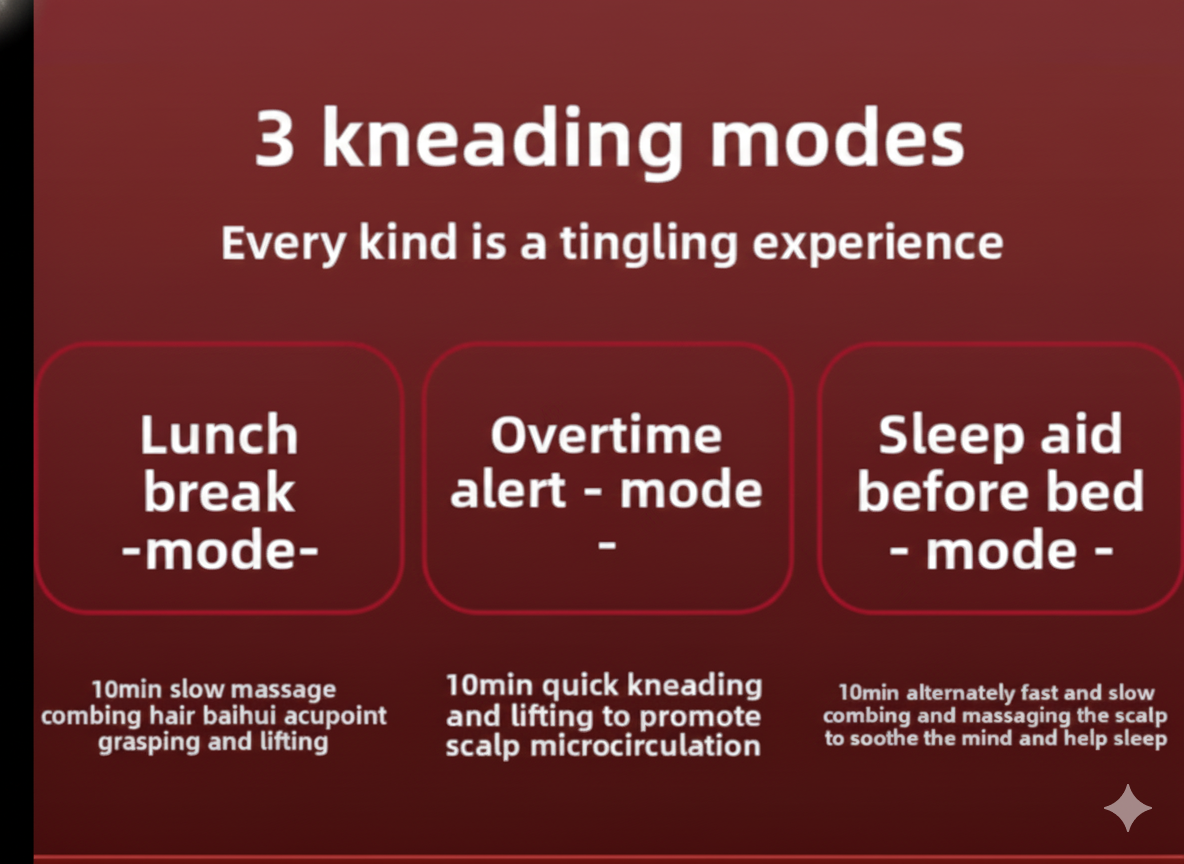 Smart Scalp Massager for Hair Growth: Red Light + Liquid-Guiding